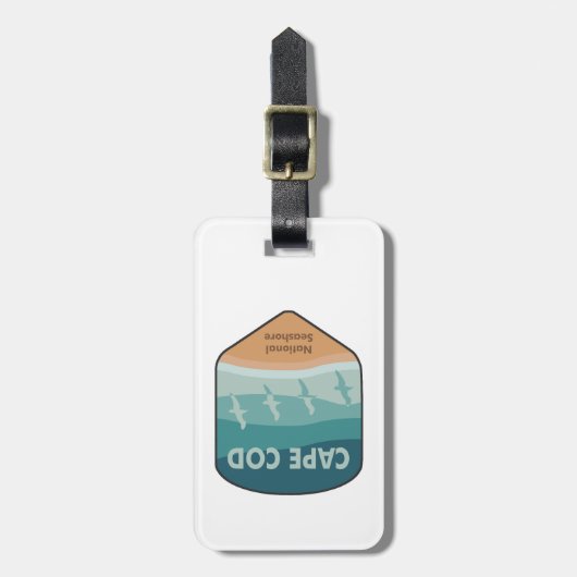 Cape Cod National Seashore Massachusetts Seagulls Bagagelabel (Voorkant verticaal)