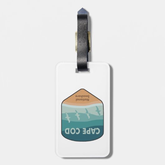 Cape Cod National Seashore Massachusetts Seagulls Bagagelabel (Achterkant verticaal)