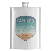 Cape Cod National Seashore Massachusetts Seagulls Flacon (Voorkant)