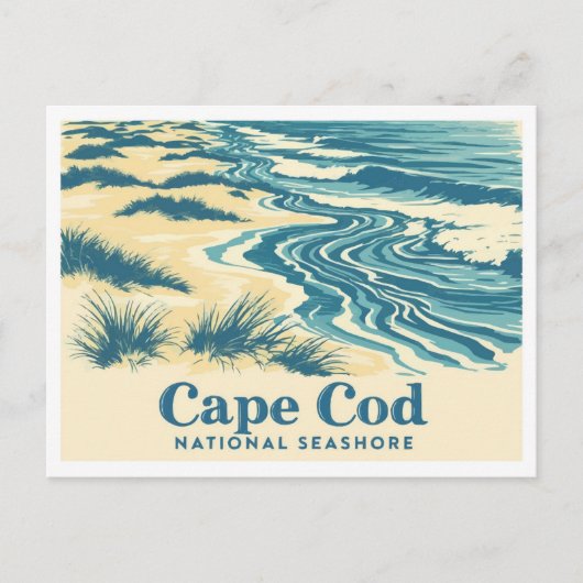 Cape Cod National Seashore Massachusetts Travel Briefkaart (Voorkant)