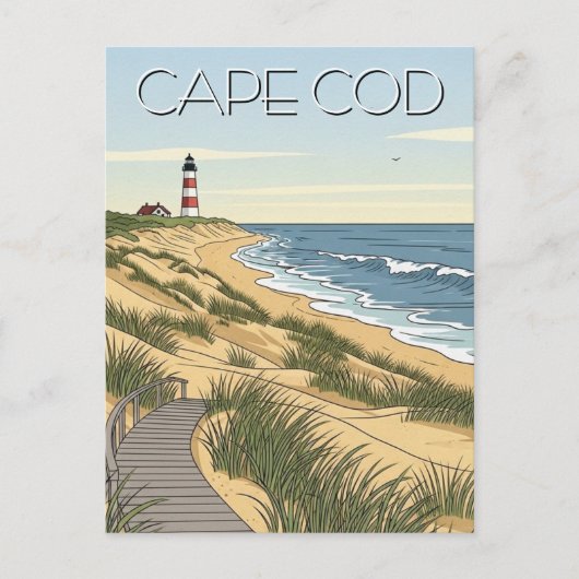Cape Cod National Seashore Reis Briefkaart (Voorkant)