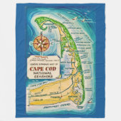 Cape Cod National Seashore Worpdeken Fleece Deken (Voorkant)