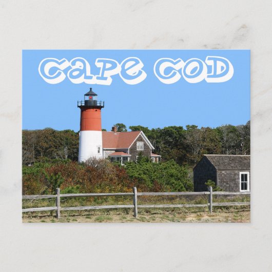 Cape Cod, Nauset Lighthouse, Eastham, MA Post Card Briefkaart (Voorkant)
