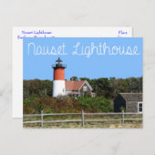 Cape Cod, Nauset Lighthouse, Eastham, MA Post Card Briefkaart (Voorkant / Achterkant)