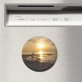 Cape Cod Ocean Beach Sunset Photo Magnet (Insitu (Vaatwasser))