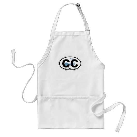 Cape Cod Oval Design. Standaard Schort (Voorkant)