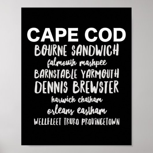 Cape Cod Plaatsen Provincetown Rnstable Bourne Den Poster (Voorkant)