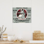 Cape Cod Priscilla Brand Cranberry Label Poster (Keuken)