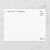 Cape Cod Provincetown Harbour, Massapostkaart Briefkaart (Achterkant)