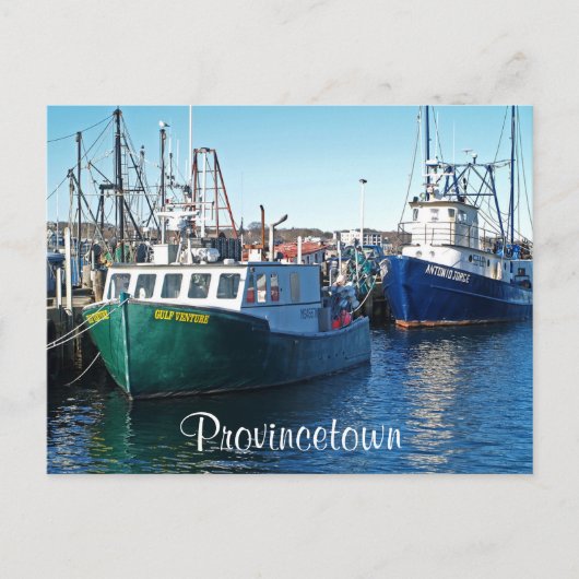 Cape Cod Provincetown Harbour, Massapostkaart Briefkaart (Voorkant)