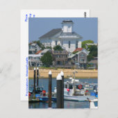 Cape Cod Provincetown Massachusetts Post Card Briefkaart (Voorkant / Achterkant)
