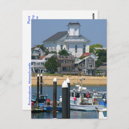 Cape Cod Provincetown Massachusetts Post Card Briefkaart (Voorkant / Achterkant)