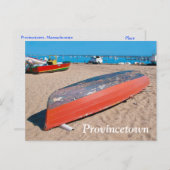 Cape Cod Provincetown Massachusetts Post Card Briefkaart (Voorkant / Achterkant)