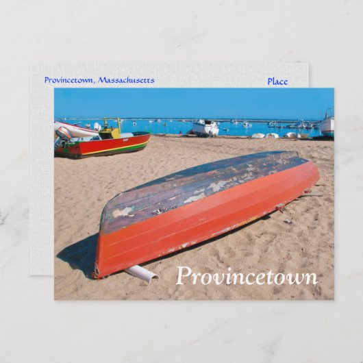 Cape Cod Provincetown Massachusetts Post Card Briefkaart (Voorkant / Achterkant)