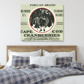 Cape Cod Puritan Brand Cranberry Label Canvas Afdruk (Insitu (Slaapkamer))
