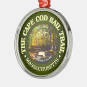 Cape Cod Rail Trail (fietsen c) Metalen Ornament (Links)