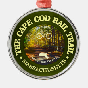 Cape Cod Rail Trail (fietsen c) Metalen Ornament