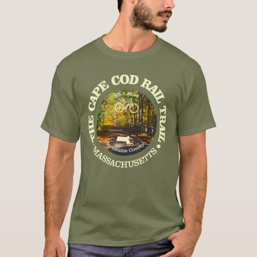 Cape Cod Rail Trail (fietsen c) T-shirt (Voorkant)