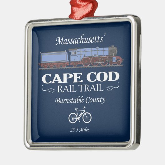 Cape Cod Rail Trail (RT2) Metalen Ornament (Links)