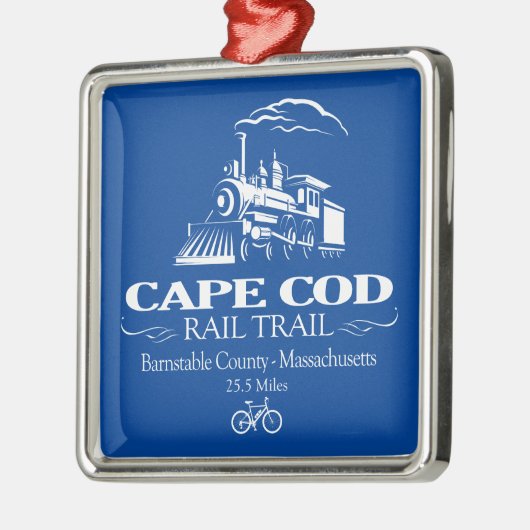 Cape Cod Rail Trail (RT) Metalen Ornament (Links)