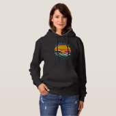 Cape Cod Retro 1980s Style Massachusetts Beach Hoodie (Voorkant volledig)