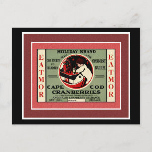 Cape Cod Santa Cranberry Briefkaart