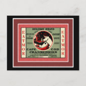Cape Cod Santa Cranberry Briefkaart (Voorkant)