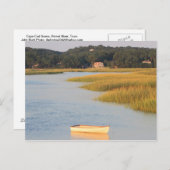 Cape Cod Scene, Pamet River, Truro Briefkaart (Voorkant / Achterkant)