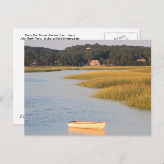 Cape Cod Scene, Pamet River, Truro Briefkaart (Voorkant / Achterkant)