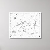 Cape Cod Schatkaart Canvas Afdruk (Voorkant)