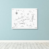 Cape Cod Schatkaart Canvas Afdruk (Insitu (Houten vloer))