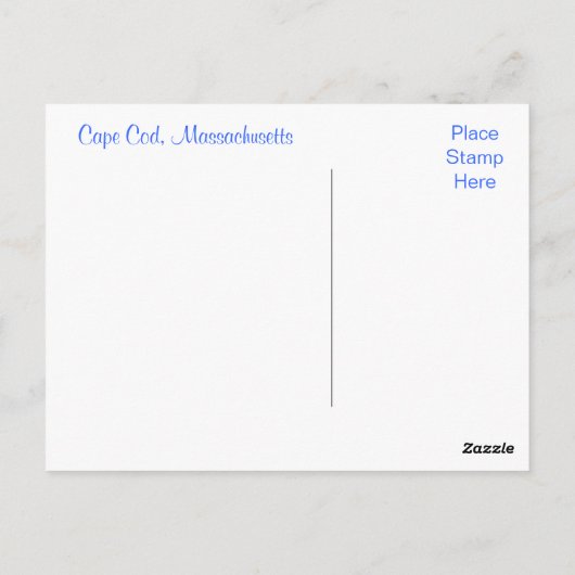 Cape Cod Seashell op de Elke Post Card Briefkaart (Achterkant)