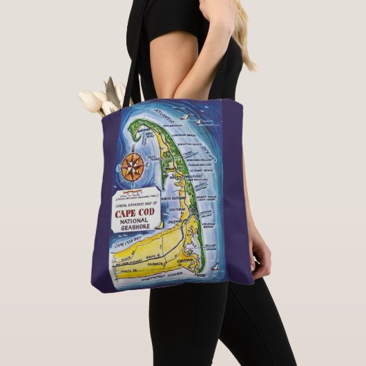 Cape Cod Seashore Shoulder Tote Bag (Dichtbij)