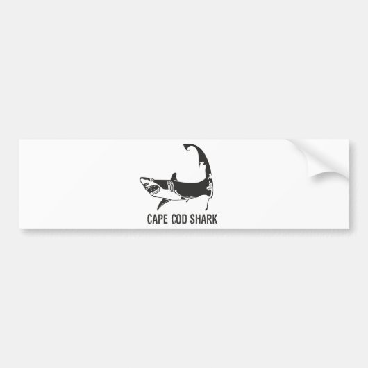 CAPE COD SHARK BUMPERSTICKER (Voorkant)