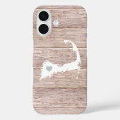 Cape Cod Silhouette Rustic Wood Look Case-Mate iPhone Case (Achterkant)