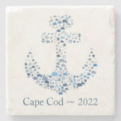 Cape Cod Souvenir Onderzetter - Aanpassen (Voorkant)