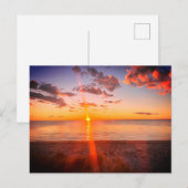 Cape Cod Strand Zonsondergang Foto Briefkaart (Voorkant / Achterkant)