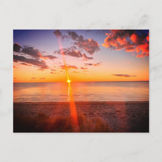 Cape Cod Strand Zonsondergang Foto Briefkaart (Voorkant)