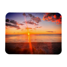 Cape Cod Strand Zonsondergang Foto