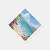 Cape Cod-strandbaai-oceaan-schilderij Servet (Hoek)