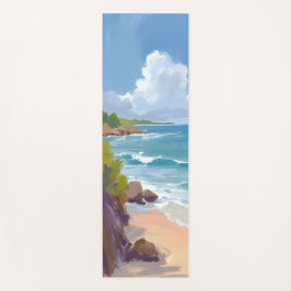 Cape Cod-strandbaai-oceaan-schilderij Yogamat