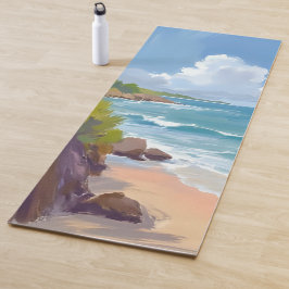 Cape Cod-strandbaai-oceaan-schilderij Yogamat