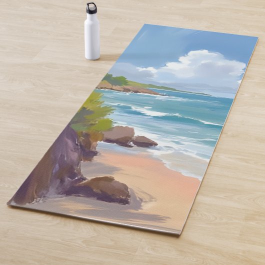 Cape Cod-strandbaai-oceaan-schilderij Yogamat (In situ)