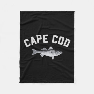 Cape Cod Striper gestreepte B leuk visontwerp  Fleece Deken
