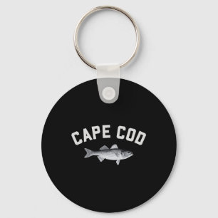 Cape Cod Striper Gestreepte B Pret Visontwerp  Sleutelhanger