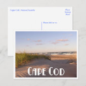 Cape Cod Sunrise Over Beach, Massachusetts, Vereni Briefkaart (Voorkant / Achterkant)