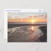 Cape Cod Sunrise, Provincetown, MA Post Card Briefkaart (Voorkant / Achterkant)
