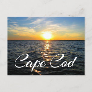 Cape Cod Sunset, Provincetown MA Post Card Briefkaart