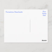 Cape Cod Sunset, Provincetown MA Post Card Briefkaart (Achterkant)