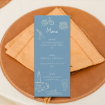 Cape Cod Thema Menu<br><div class="desc">Voeg een sportieve elegantie toe aan uw speciale evenement met ons Golf Thema Menu. Ideaal voor golf-thema bruiloften,  feesten of diners,  dit menu bevat elegante waterverf illustraties van golfclubs en gazons,  waardoor de charme van de fairway naar uw eettafelervaring wordt gebracht.</div>